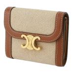 ◆ミウラ◆ セリーヌ CELINE スモール フラップ ウォレット トリオンフ テキスタイル 10D782DB2.02NT