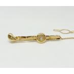 【送料無料】ショパール Chopard 750YG ハッピーダイヤモンド タイピン ゴルフクラブモチーフ 1Pダイヤ★美品★