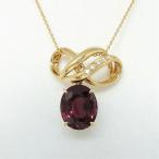 【送料無料】タサキ TASAKI 田崎真珠 K18 ロードライトガーネット7.26ct ダイヤ0.05ct ペンダントトップ★新品仕上げ済美品★