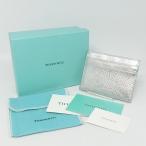 [ бесплатная доставка ] Tiffany TIFFANY&amp;Co. футляр для карточек металлик серебряный кожа чехол для пропуска * не использовался хранение товар *