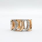 [ бесплатная доставка ] Damiani DAMIANI 750PG/WGda mia nisima половина бриллиантовое кольцо 13.5 номер * прекрасный товар *