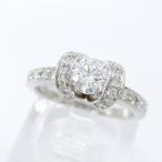 [ бесплатная доставка ] Tiffany TIFFANY&amp;Co. Pt950 лента engage men to бриллиант 0.38ct кольцо 8 номер * с отделкой прекрасный товар 