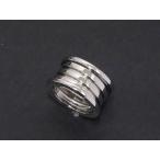 [ прекрасный товар ][ б/у ] BVLGARI BVLGARY B-zero1 4 частота кольцо 750WG белое золото #50( внутренний размер примерно 9 номер )