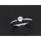 [ прекрасный товар ] Ponte Vecchio Ponte Vecchio пудинг chipesa бриллиантовое кольцо 0.261ct 0.10ct F VS2 EX Pt999 платина Япония размер примерно 6 номер размер исправление бесплатный 