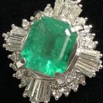 【豪華大粒】　エメラルド　2.01ct　ダイヤモンド0.88ct　Pt900　Pt850　プラチナネックレス　8.4ｇ　鑑別書付き