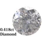 Yahoo! Yahoo!ショッピング(ヤフー ショッピング)■中央宝石研究所■ 0.418ct I I-2 GOOD FAINT 天然ダイヤモンド ルース ソーティング付き