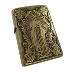 ZIPPO ジッポー オイルライター ディープエッチング アラベスクマリア 真鍮いぶし 両面加工 レギュラー 63200598
