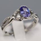 Pt900タンザナイトダイヤモンドリング D0.06 5.2g #13 プラチナ