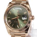 ROLEX デイデイト 40 オリーブグリーン(228235)ランダム番 金無垢 本体のみ 18ct エバーローズゴールド Au750 PG RG