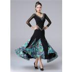 送料無料/社交ダンスドレスモダンド...