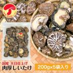 干し椎茸 国産 肉厚 200g×5袋入 天日仕上げ 原木栽培 無農薬 チャック袋 ( 国産 しいたけ 椎茸 シイタケ 干ししいたけ 干しシイタケ )