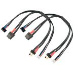 ハイテック XT60 ⇒ ディーンズコネクター 充電ケーブル タミヤLi-Fe バランスコード一体型 2本セット 日本正規品 HMJ490-2P ラジコン 充電用 スペアパーツ