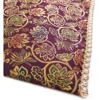 経机敷き テーブルマット テーブルクロス 防火マット 経机掛け (20号31×47.3cm） 金襴布 高級品 日本製 新錦唐草紫