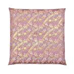 ショッピング座布団 音符桜（圧縮綿入） 御前座布団 67×68cm  送料無料 仏壇 仏前 法事 法要 お盆 お寺さん 床の間 寺院用 座布団