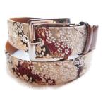 白金襴 和柄 西陣織金襴 ベルト 可愛い一本　メンズ・レディース対応　