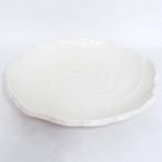 皿 大皿 楕円皿10号 31cm 白地うず潮 おしゃれ 和食器 業務用 万古焼 22d17905-649