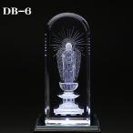 クリスタルガラス 癒しのお仏像 DB-6 阿弥陀如来（西） LED照明台付 クリスタルガラス 仏像 本尊 座釈迦 大日如来 阿弥陀如来