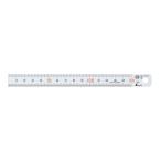 シンワ測定 13501 マグネチックスケール 15cm 赤数字入 マグネット付 JIS シルバー