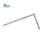 シンワ測定 12130 曲尺小型溝付ステン 30×15cm 表裏同目 ●