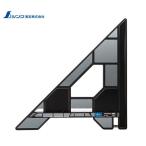 シンワ測定 78280 丸ノコガイド定規 トライアングルポリカ 30cm ●