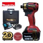 【限定カラー】  マキタ(makita) TD173DGXPR 充電式インパクトドライバ 18V 6Ah プレミアムレッド セット品(本体・BL1860B×2個・充電器) コードレス ◆