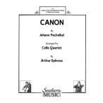 楽譜 輸入 チェロアンサンブル パッヘルベルのカノン Canon (Cello Quartet) /Johann Pachelbel ／ (株)テーヌ商会