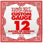 ERNiE BALL アーニーボール 1012 エレキギター／アコギ弦 012 プレーンスチール バラ弦1本