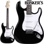 ショッピングギター BUSKER'S バスカーズ BST-STD BLK エレキギター ストラトキャスタータイプ 軽量ボディ ブラック