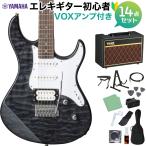 YAMAHA Yamaha PACIFICA212VQM TBL электрогитара начинающий 14 позиций комплект VOX усилитель имеется trance lucent черный pasifika