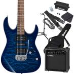Gio Ibanez ジオ アイバニーズ GRX70QA TBB エレキギター 初心者セット ヤマハアンプ付き 〔純正アクセサリーセット〕