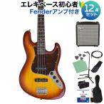 Photogenic フォトジェニック JB-240 DCS ベース 初心者12点セット Fenderアンプ付 ジャズベースタイプ