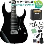 数量限定 1000円OFF Gio Ibanez GRG170DX BKN (Black Night) エレキギター初心者14点セット〔マーシャルアンプ付き〕