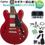 Epiphone ES-339 cherry начинающий 14 позиций комплект (Bluetooth установка Mini усилитель имеется ) semi akoES339