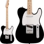 Squier by Fender スクワイヤー / スクワイア SONIC TELECASTER Maple Fingerboard White Pickguard Black テレキャスター エレキギター ソニック