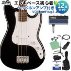 Squier by Fendersk тросик /skwaiaSONIC BRONCO BASS Black основа начинающий 12 позиций комплект наушники усилитель есть Short шкала Laurel гриф 