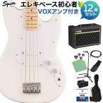 Squier by Fendersk тросик /skwaiaSONIC BRONCO BASS Arctic White основа начинающий 12 позиций комплект VOX усилитель есть Short шкала Maple гриф 