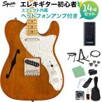 Squier by Fender Classic Vibe *60s Telecaster Thinline Natural начинающий 14 позиций комплект ( наушники усилитель имеется )