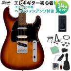 Squier by Fender Paranormal Custom Nashville Stratocaster Chocolate 2-Color Sunburst электрогитара начинающий 14 позиций комплект наушники усилитель имеется 