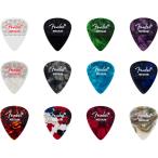 Fender крыло 351 Dotted Celluloid Picks 12-Pack Medium pick 12 листов ввод 