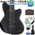 Ibanez アイバニーズ TMB425B-BKF 5弦ベース 初心者12点セット 充電式ミニアンプ付 34インチスケール タルマンベース Talman Bass
