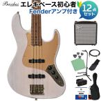 Bacchus WL4-STD/RSM SSW GD начинающий комплект Fender усилитель есть электрический бас прозрачный snow белое золото детали 