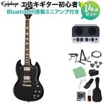 Epiphone Epiphone SG Standard Ebony электрогитара начинающий 14 позиций комплект Bluetooth установка Mini усилитель имеется электрогитара SG стандартный 