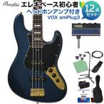 Bacchus バッカス BJB-1-RSM/R-LX DLPB ベース初心者12点セット ヘッドホンアンプ付 Universe Series Luxe Edition ユニバースシリーズ リュクス