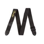 Fender крыло BLACK POLYESTER LOGO STRAPS BK/Y ремешок 