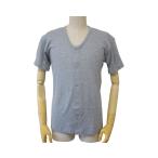  джентльмен передний открытие рубашка с коротким рукавом ( пластик крюк тип ) / 43213 M. серый ( well )