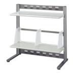 ●コクヨ デスクシェルフ＜ＲＥＳＰＡＣＥ−Ｆ＞　可動式仕切板３枚付・棚２段　ライトグレー EAS-DSF6004NM ●お得な5パックセット