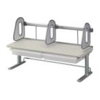 ●コクヨ デスクシェルフ＜ＲＥＳＰＡＣＥ−Ｃ＞　トレー付き幅６００ｍｍ棚１段ライトグレー EAS-DSC6073M ●お得な5パックセット