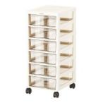 ●ジェイ・イー・ジェイ アプロスＡ４　チェスト　深６段　Ｗ２７０×Ｄ３４５×Ｈ６４８ｍｍアイボリ AP-F6-A4 ●お得な5パックセット