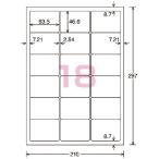 kokyoKOKUYO LBP бумага этикетка цвет & монохромный соответствует A4 20 листов входит 18 поверхность cut LBP-F7161-20N