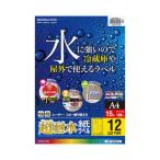 コクヨ カラーＬＢＰ用 超耐水紙ラベル Ａ４ １５枚入 １２面カット ＬＢＰ−ＷＳ６９１２